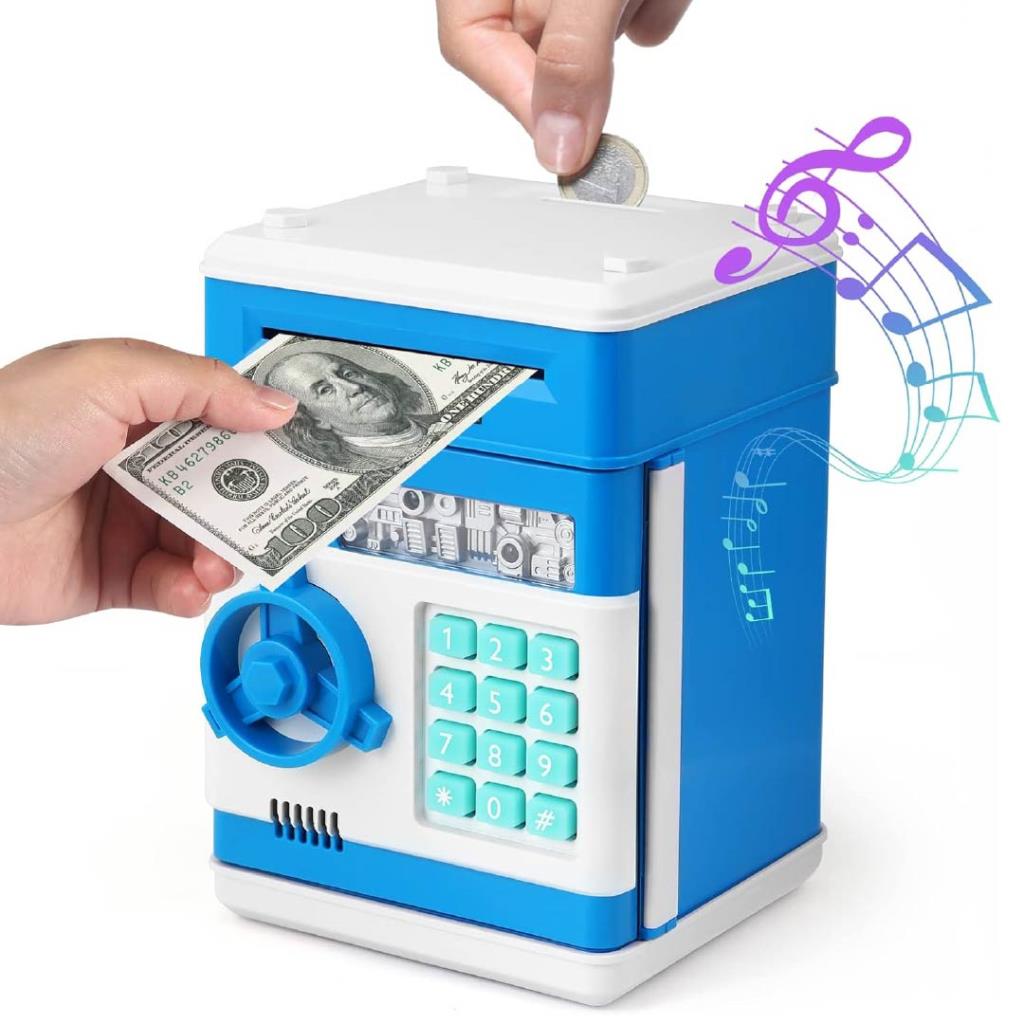 Kids Electronic Money Safe Piggy Bank with Password